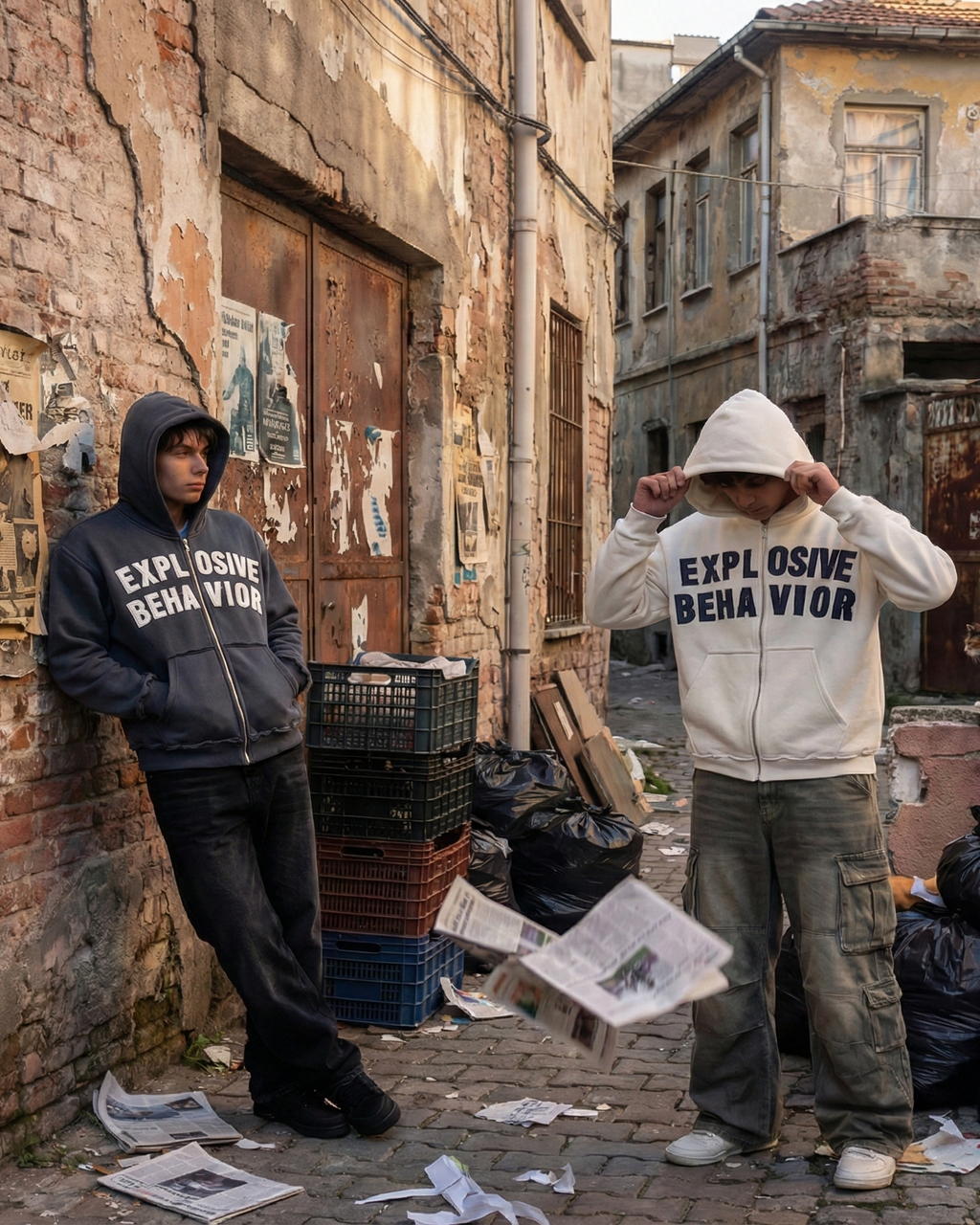 Grey & White Zip Up Bundle